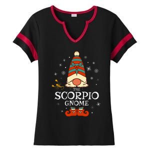 Scorpio Gnome Zodiac Sign Christmas Astrology Horoscope Ladies Halftime Notch Neck Tee