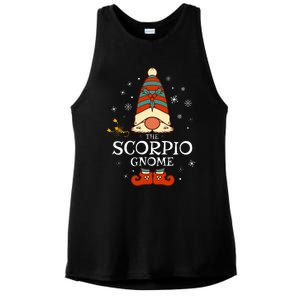 Scorpio Gnome Zodiac Sign Christmas Astrology Horoscope Ladies PosiCharge Tri-Blend Wicking Tank