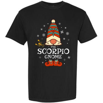 Scorpio Gnome Zodiac Sign Christmas Astrology Horoscope Garment-Dyed Heavyweight T-Shirt