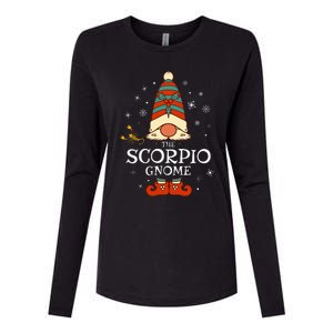 Scorpio Gnome Zodiac Sign Christmas Astrology Horoscope Womens Cotton Relaxed Long Sleeve T-Shirt