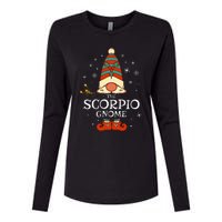 Scorpio Gnome Zodiac Sign Christmas Astrology Horoscope Womens Cotton Relaxed Long Sleeve T-Shirt