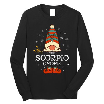 Scorpio Gnome Zodiac Sign Christmas Astrology Horoscope Long Sleeve Shirt