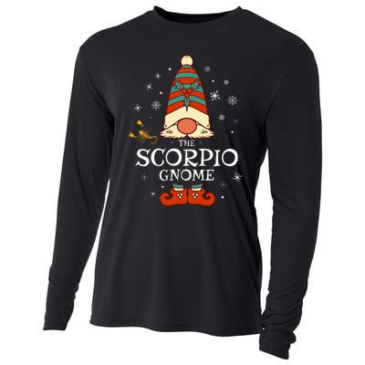 Scorpio Gnome Zodiac Sign Christmas Astrology Horoscope Cooling Performance Long Sleeve Crew