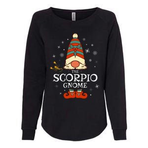 Scorpio Gnome Zodiac Sign Christmas Astrology Horoscope Womens California Wash Sweatshirt