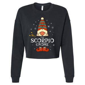 Scorpio Gnome Zodiac Sign Christmas Astrology Horoscope Cropped Pullover Crew