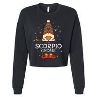 Scorpio Gnome Zodiac Sign Christmas Astrology Horoscope Cropped Pullover Crew