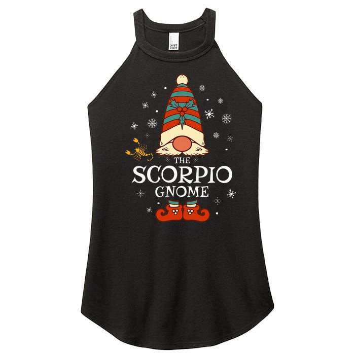 Scorpio Gnome Zodiac Sign Christmas Astrology Horoscope Women's Perfect Tri Rocker Tank