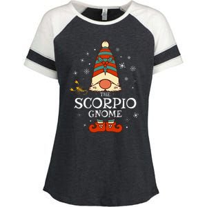 Scorpio Gnome Zodiac Sign Christmas Astrology Horoscope Enza Ladies Jersey Colorblock Tee