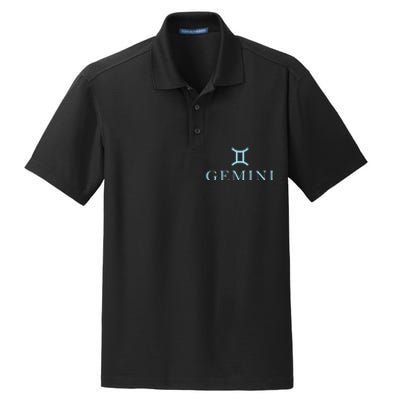 Sign Gemini Zodiac Dry Zone Grid Polo