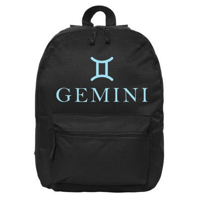 Sign Gemini Zodiac 16 in Basic Backpack