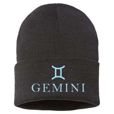 Sign Gemini Zodiac Sustainable Knit Beanie