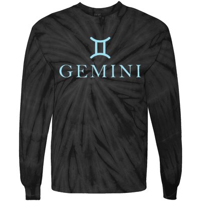 Sign Gemini Zodiac Tie-Dye Long Sleeve Shirt