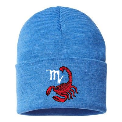 Scorpio Gift Zodiac Sign Astrology Gift Sustainable Knit Beanie