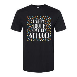 Stars Happy 100th Day Of School Math Counting To 100 Teacher Gift Softstyle CVC T-Shirt