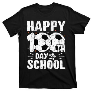 Soccer Happy 100th Day Of School Teacher T-Shirt