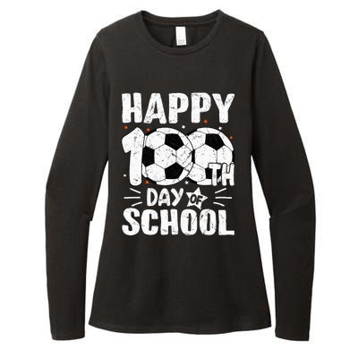 Soccer Happy 100th Day Of School Teacher Womens CVC Long Sleeve Shirt