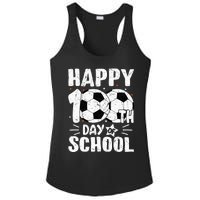 Soccer Happy 100th Day Of School Teacher Ladies PosiCharge Competitor Racerback Tank