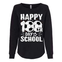 Soccer Happy 100th Day Of School Teacher Womens California Wash Sweatshirt