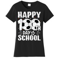 Soccer Happy 100th Day Of School Teacher Women's T-Shirt