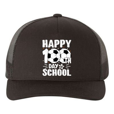 Soccer Happy 100th Day Of School Design Teacher Yupoong Adult 5-Panel Trucker Hat