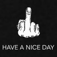 Sarcastic Have A Nice Day Middle Finger Funny Ladies PosiCharge Tri-Blend Wicking Tank