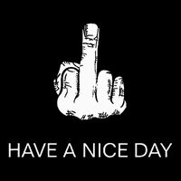Sarcastic Have A Nice Day Middle Finger Funny 7-Panel Snapback Hat
