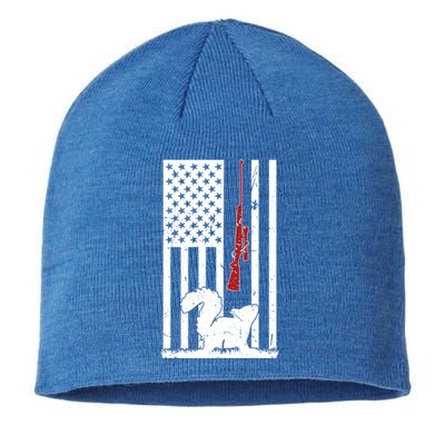 Squirrel Hunting American Flag Squirrel Hunter Great Gift Sustainable Beanie