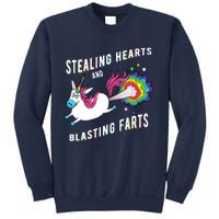 Stealing Hearts And Blasting Farts Unicorn Valentines Gift Sweatshirt