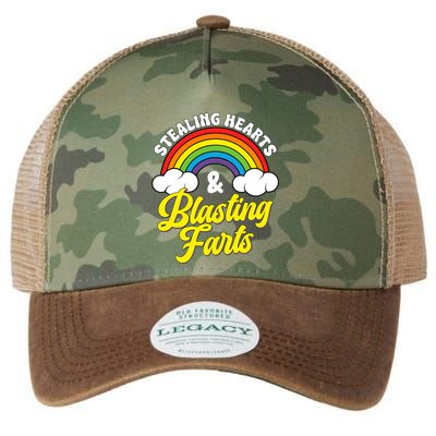 Stealing Hearts And Blasting Farts Legacy Tie Dye Trucker Hat