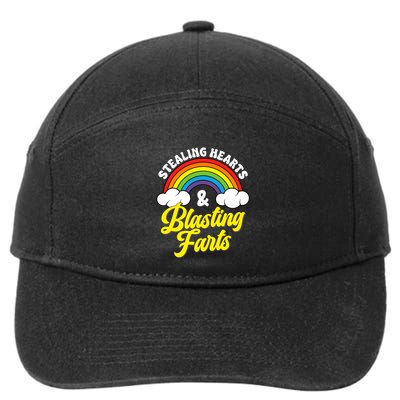 Stealing Hearts And Blasting Farts 7-Panel Snapback Hat
