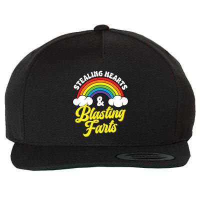 Stealing Hearts And Blasting Farts Wool Snapback Cap