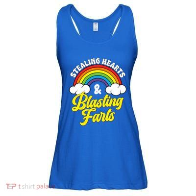 Stealing Hearts And Blasting Farts Ladies Essential Flowy Tank