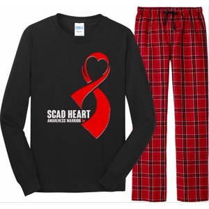 SCAD Heart Awareness Warrior Heart Attack Awareness Long Sleeve Pajama Set