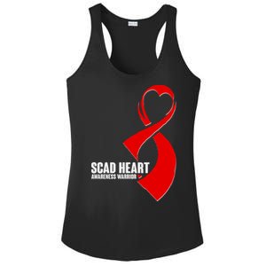 SCAD Heart Awareness Warrior Heart Attack Awareness Ladies PosiCharge Competitor Racerback Tank