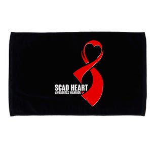 SCAD Heart Awareness Warrior Heart Attack Awareness Microfiber Hand Towel