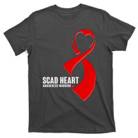 SCAD Heart Awareness Warrior Heart Attack Awareness T-Shirt