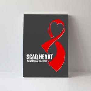 SCAD Heart Awareness Warrior Heart Attack Awareness Canvas