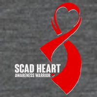 SCAD Heart Awareness Warrior Heart Attack Awareness Ladies Essential Flowy Tank