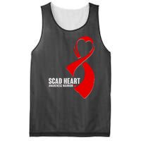 SCAD Heart Awareness Warrior Heart Attack Awareness Mesh Reversible Basketball Jersey Tank