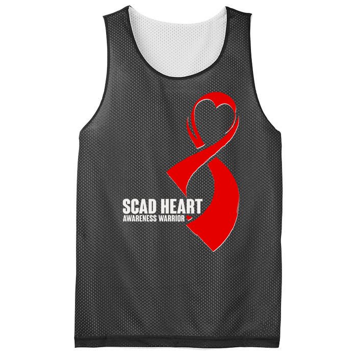 SCAD Heart Awareness Warrior Heart Attack Awareness Mesh Reversible Basketball Jersey Tank