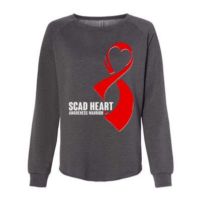 SCAD Heart Awareness Warrior Heart Attack Awareness Womens California Wash Sweatshirt