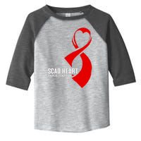 SCAD Heart Awareness Warrior Heart Attack Awareness Toddler Fine Jersey T-Shirt