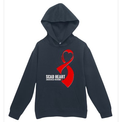 SCAD Heart Awareness Warrior Heart Attack Awareness Urban Pullover Hoodie