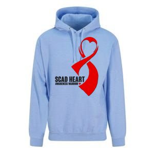 SCAD Heart Awareness Warrior Heart Attack Awareness Unisex Surf Hoodie