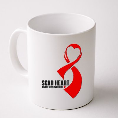 SCAD Heart Awareness Warrior Heart Attack Awareness Coffee Mug