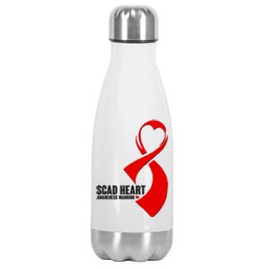 SCAD Heart Awareness Warrior Heart Attack Awareness Stainless Steel Insulated Water Bottle