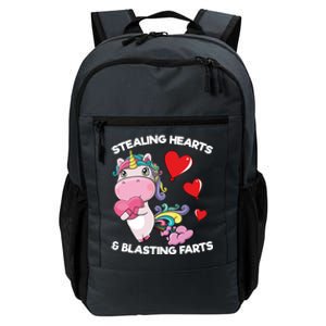 Stealing Hearts And Blasting Farts Valentines Unicorn Gift Daily Commute Backpack