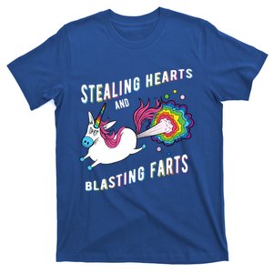 Stealing Hearts And Blasting Farts Unicorn Valentines Gift T-Shirt