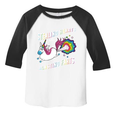 Stealing Hearts And Blasting Farts Unicorn Valentines Gift Toddler Fine Jersey T-Shirt