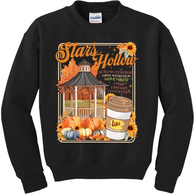 Stars Hollow Autumn Festival First Weekend On November Gilmore Fall Vibe Kids Sweatshirt